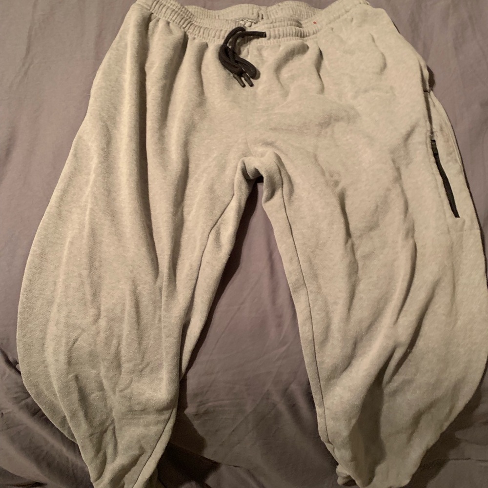 Grey jogger sweatpants
